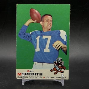 Tarjeta coleccionable de baloncesto 1969 Topps #75 Don Meredith HOF Dallas Cowboys de colección - Imagen 1 de 3