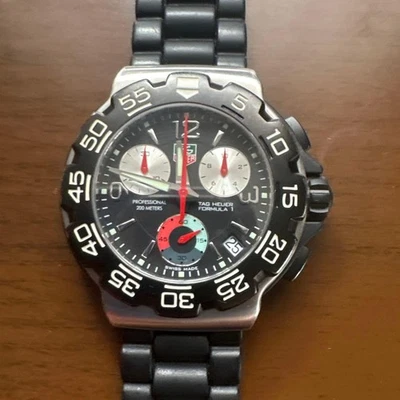 Водонепроницаемый мужской кварцевый хронограф TAG Heuer Formula 1 43 мм б/у - Изображение 1 из 4