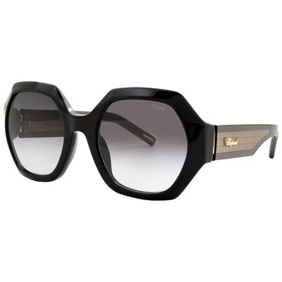 Gafas de sol geométricas degradadas grises Chopard para dama SCH362M 0BLK 55 SCH362M 0BLK Foto 1 de 4