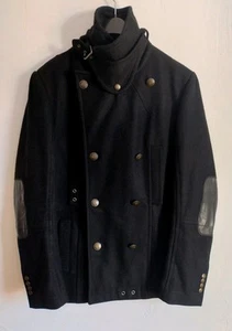 Neil Barrett Caban Abrigo Archivo Lana Cachemira Chaqueta Diseñador M 50 Militar - Imagen 1 de 14