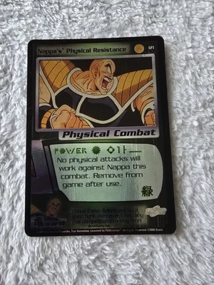 DBZ Dragon Ball Z FOIL Nappa's Physical Resistance 121 CCG Unlimited Saiyan Saga - Image 1 of 4