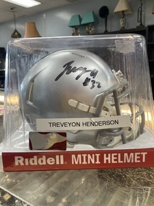 TreVeyone Henderson Autographed Signed Ohio State Mini Helmet Riddell - Picture 1 of 6