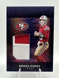 2024 Illusions Highlight Swatches Brock Purdy Purple /50 - Picture 1 of 3