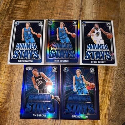 2024-25 Panini Donruss Optic Winner Stays Lot (5) Cards NBA - Image 1 of 2