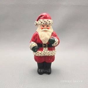 VTG 1985 Vaillancourt Folk Art Chalkware Christmas American Santa Claus 6.5" - Picture 1 of 11