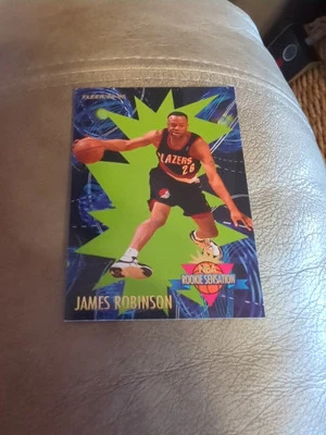 1994-95 Fleer Basketball James Robinson Rookie Sensations #21 Trail Blazers - Image 1 of 2