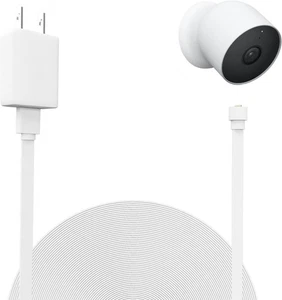 32,8 Fuß/10 m Netzkabel Kabel Kompatibel mit Google Nest Cam Outdoor oder Indoor... - Bild 1 von 7