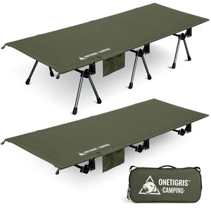 SUPRANUBIS Camping Cot, Height Adjustable with Cot Leg Extenders, Strong Supp... - Picture 1 of 9