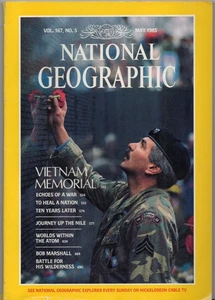 NATIONAL GEOGRAPHIC-1985-VIETNAM MEMORIAL+THE NILE+THE ATOM+BOB MARSHALL - Picture 1 of 1