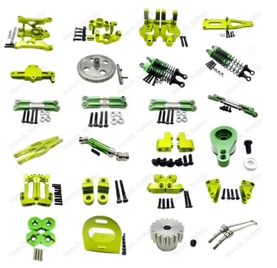 Para 1:12 WLtoys 12428 12423 RC Coche Aleación de Aluminio Metal Actualización Hágalo Usted Mismo Piezas Verde Foto 1 de 4