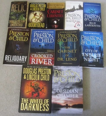 LOT OF 11 PRESTON & CHILD AGENT PENDERGAST SERIES BOOKS HC / SC Foto 1 de 3