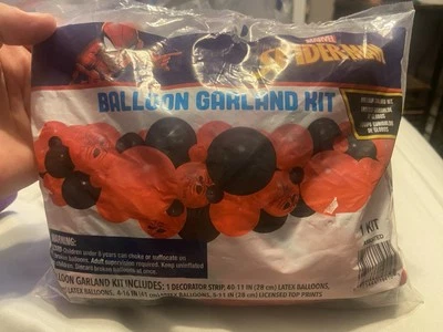 Kit Guirnalda Globo Spiderman Cumpleaños Boda Fiesta Baby Shower Decoración NUEVO Foto 1 de 4