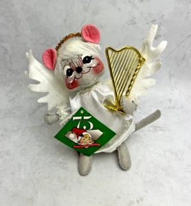 Muñeca de Navidad Annalee 2010 - Ratón Ángel de 6" con Arpa - 601410 con Etiquetas - Imagen 1 de 11