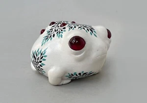 Hand painted in celtic / scandinavian style ornament weird frog doll sculpture - Picture 1 of 7