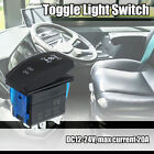4X4 2X4 Rocker Toggle Switch On-Off Kit For Truck Car Boat Blue Led Bar Lamp