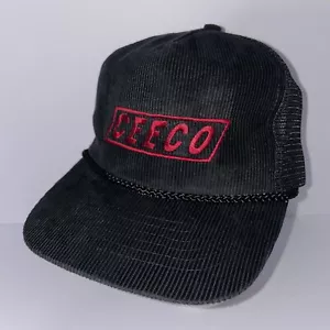 Vintage CEECO Telephones Snapback Cap schwarz Cord Kordelzug Baumwolle - Bild 1 von 8