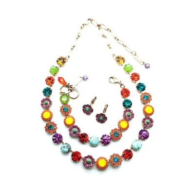 Conjunto de Joyería Mariana Collar, Pulsera y Pendientes Turquesa, Aventurina y Aus... Foto 1 de 3