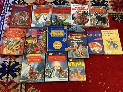 Lotto 14 Libri Viaggio Nel Tempo Regno Della Fantasia Geronimo Stilton Rilegati - Immagine 1 di 4