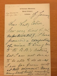 Lettera autografa di Olga Novikoff - Imagen 1 de 1