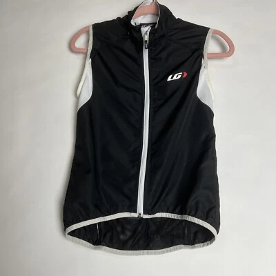 🚲 Louis Garneau Nova Cycling Vest Black/White Mesh Womens Small F-12 - Image 1 of 4