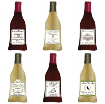 ONE Alice's Cottage Wine Me Up Happy Hour Premium Catnip Toy - YOUR CHOICE