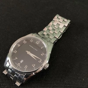 Hamilton Jazzmaster H385110 Date 40mm Black Dial Quartz Men's Used - Picture 1 of 7