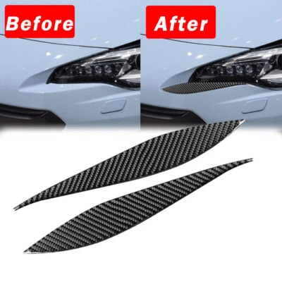 Cubierta de cejas de faros de fibra de carbono para Toyota 86 Subaru BRZ Scion FR-S Foto 1 de 4
