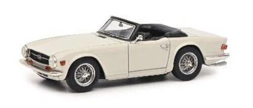 Modellino auto scala 1:43 Schuco  TRIUMPH TR6 WHITE OPEN diecast modellismo s... - Immagine 1 di 1