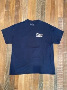 Coors Banquet Golden Colorado Men's short sleeve T-shirt Navy size XL - Picture 1 of 4