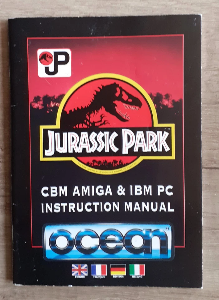 Jurassic Park Video Game Amiga & IBM PC Instruction Manual 1992 - Image 1 of 4