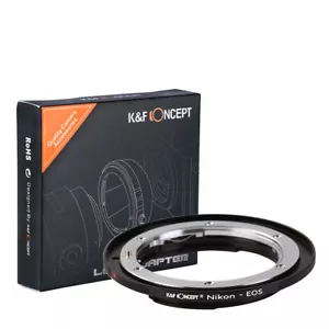 K&F Concept adapter for Nikon Auto Ai AIS mount lens to Canon EOS camera 60D 5D3 - Picture 1 of 8