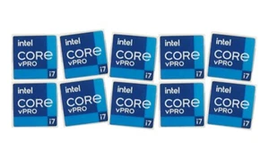 10 sztuk naklejek do CORE i7 vPRO 11. generacji Skylake Logo 18mm x 18mm generacja - Zdjęcie 1 z 1
