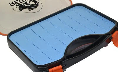 Caja de pesca con mosca extra grande para barco/corriente, lado doble, tapas transparentes, impermeable Foto 1 de 3