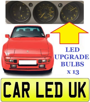 ✅ Porsche 944 924 931 ✅ 13 LED SPEEDO INSTRUMENT CLUSTER DASHBOARD BULBS PROJECT - Image 1 of 4