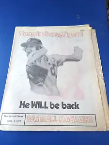 1977 Detroit News Baseball Magazine, Detroit Tigers, Fidrych, Trammell, Whitaker - Picture 1 of 5