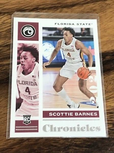 2021-22 Panini Chronicles Draft Picks Scottie Barnes #7 Rookie RC - Imagen 1 de 2
