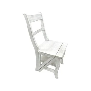 Folding Library Chair - Antique White - Picture 1 of 9