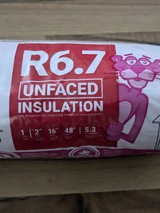 Aislamiento Owens Corning Pink EcoTouch R-6.7 rollo 2 pulgadas de espesor 16 pulgadas con 5.3 pies cuadrados - Imagen 1 de 6