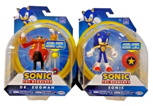 DR. EGGMAN & SONIC Sonic The Hedgehog Jakks Pacific 4" Action Figures - Picture 1 of 1