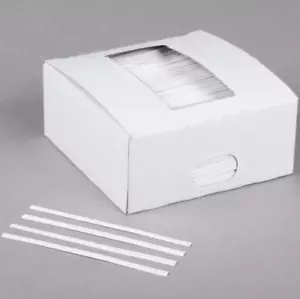 4" White Paper Bag Twist Ties Bread Bag Food Plastic bag Twist Ties- 2000/Box - Picture 1 of 3