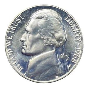 1968 S Jefferson Nickel Brilliant Uncirculated Proof Like Pristine Full Steps - Picture 1 of 5