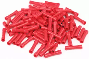 100Pcs Crimp Connectors Insulated Butt Quick Splice Wire Terminals Set Electr... - Picture 1 of 1