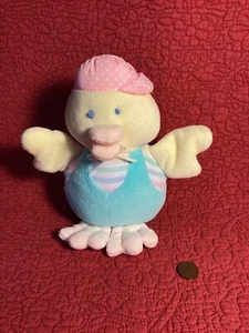 carillon anatra velluto Eden vintage pastello con cappello peluche farcito - Foto 1 di 3