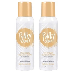 Punky Colour Temporary Hair Highlight Spray Natural Blonde 3.5 oz (2 Pack) - Picture 1 of 3