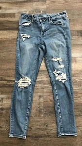 American Eagle Womens 10 Short Jeggings Blue Jeans New without Tags - Picture 1 of 7