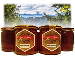 Bayerischer Waldhonig Vier Gläser à 500g, Honig aus eigener Imkerei Imkerhonig - Bild 1 von 5