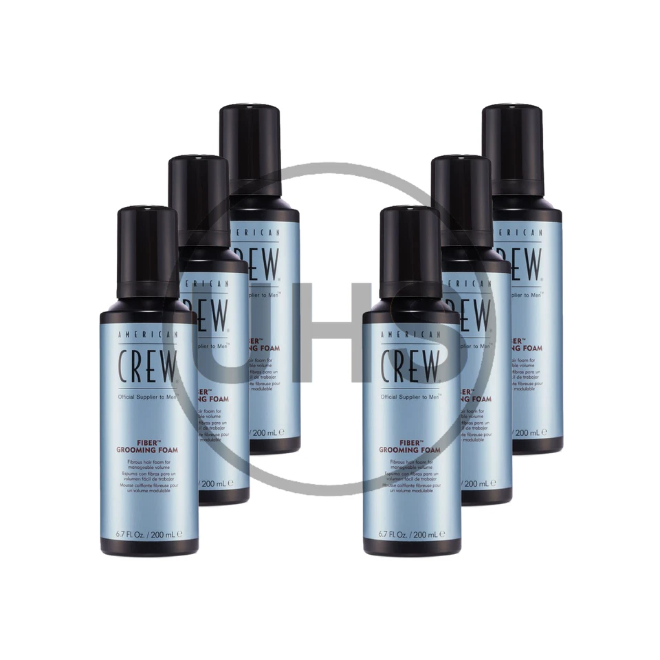 6 x American Crew Fiber Grooming Foam | 200ml | AUS SELLER - Image 1 of 1