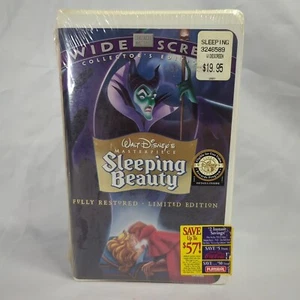 Sleeping Beauty Widescreen VHS Cassette Tape Walt Disney New Sealed - Picture 1 of 8