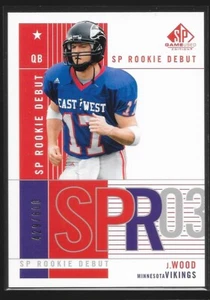2003 Upper Deck SP Game Used Edition Juston Wood #101 #/600 SP Minnesota Vikings - Picture 1 of 2