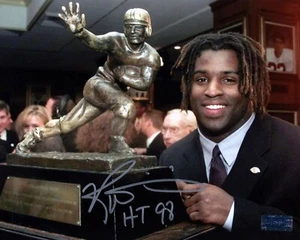 RICKY WILLIAMS AUTOGRAPHED TEXAS LONGHORNS HEISMAN TROPHY 8x10 PHOTO COA - Picture 1 of 1